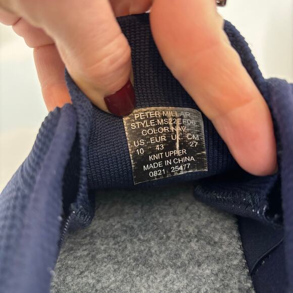 Peter Millar Hyperlight Glide Navy Sneaker 10 - Picture 6 of 10